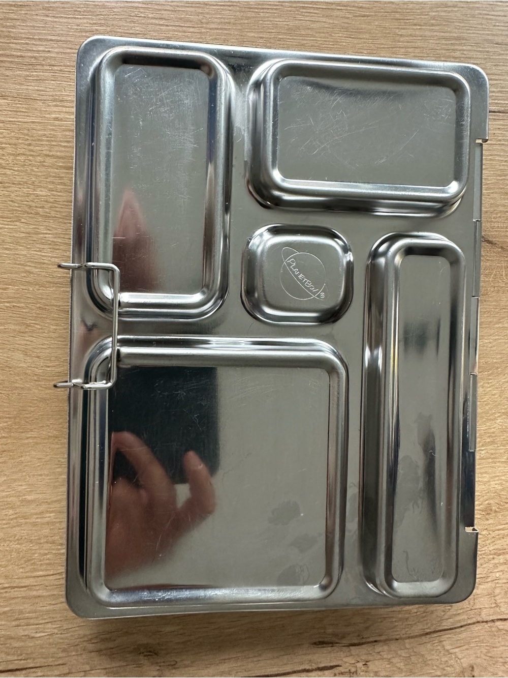 Stainless Steel Multi-Compartment Meal Tray - Silver